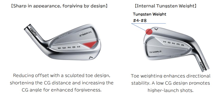 Bộ Gậy Sắt Honma T//World Vx (2026) (#4-10)